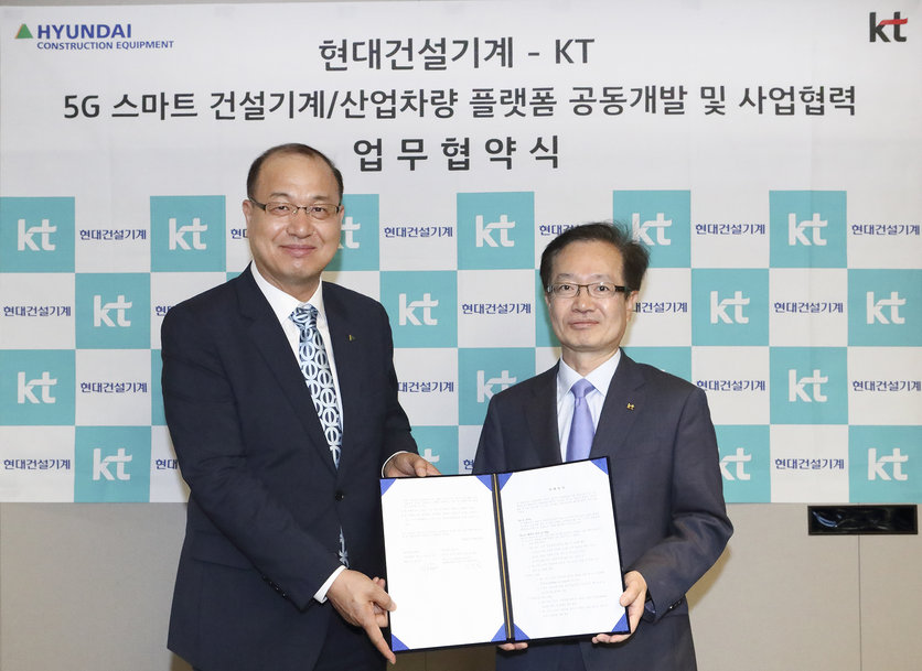 Hyundai Construction Equipment fait équipe avec KT pour faire progresser les solutions logistiques intelligentes